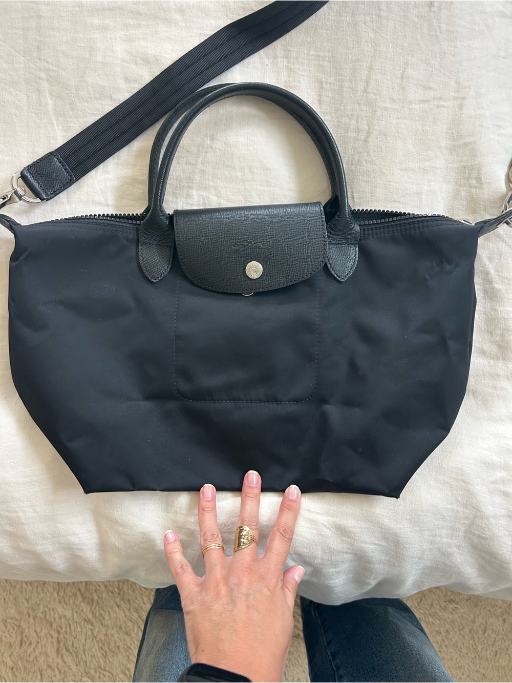 Longchamp Le Pliage Nylon Energy S Bag in Black